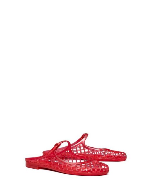 Tory Burch Red Mellow Mary Jane Jelly Mule