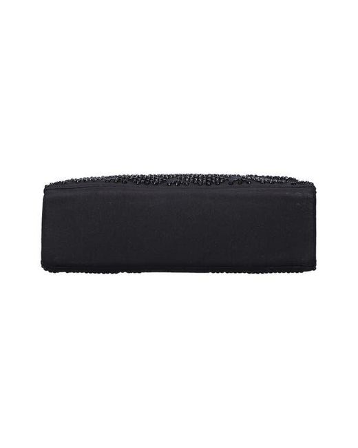 Kurt Geiger Black Mini Kensington Embellished Fabric Convertible Crossbody Bag