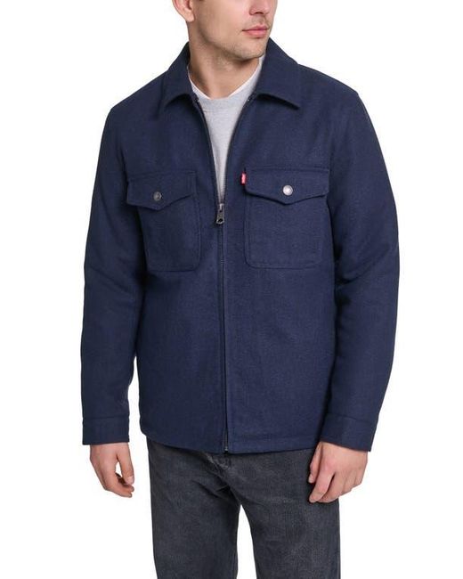 Levi's Blue Zip Front Shacket for men