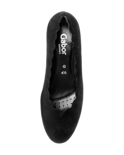 Gabor Black Scallop Pump