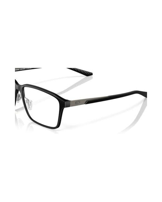Costa Black 53Mm Rectangle Optical Glasses for men