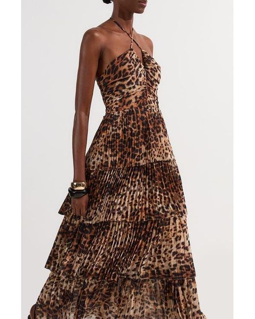karen millen brown dress Vintage Y2K Chestnut Silk Lace Party Dress by Karen Millen / M – Xtabay  Vintage main image 0