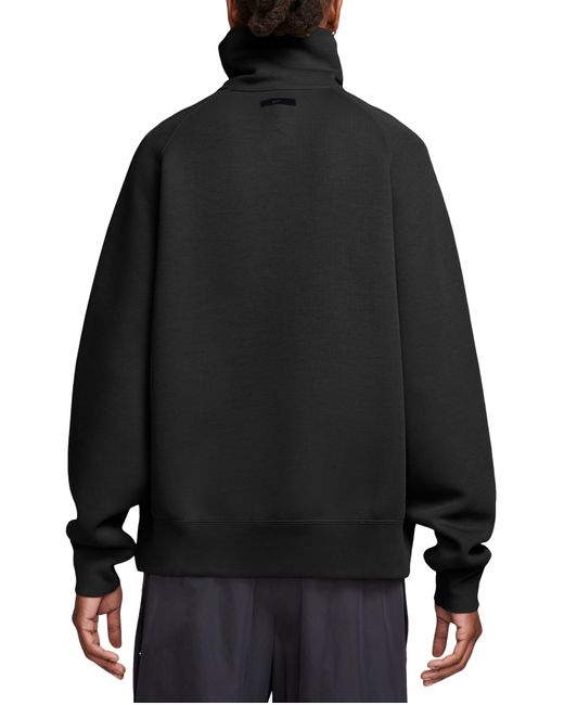 Nike Black Oversize Tech Fleece Reimagined Half Zip Pullover for men