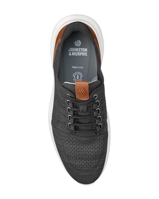 Johnston & Murphy Black Amherst 2.0 Knit Plain Toe Sneaker - Wide Width Available for men