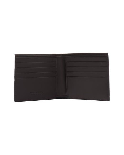 Bottega Veneta Black Intrecciato Dégradé Leather Bifold Wallet for men