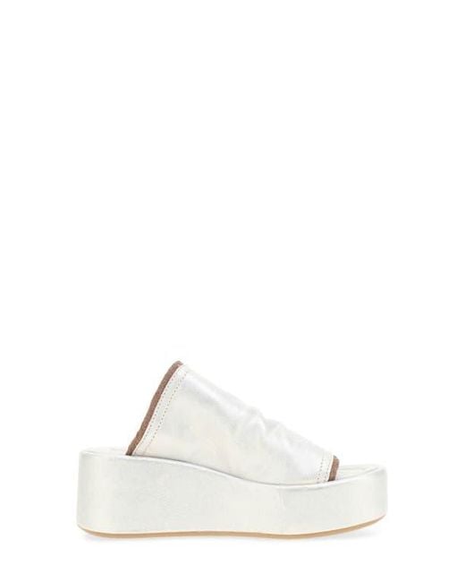 A.s.98 White Marlon Platform Sandal