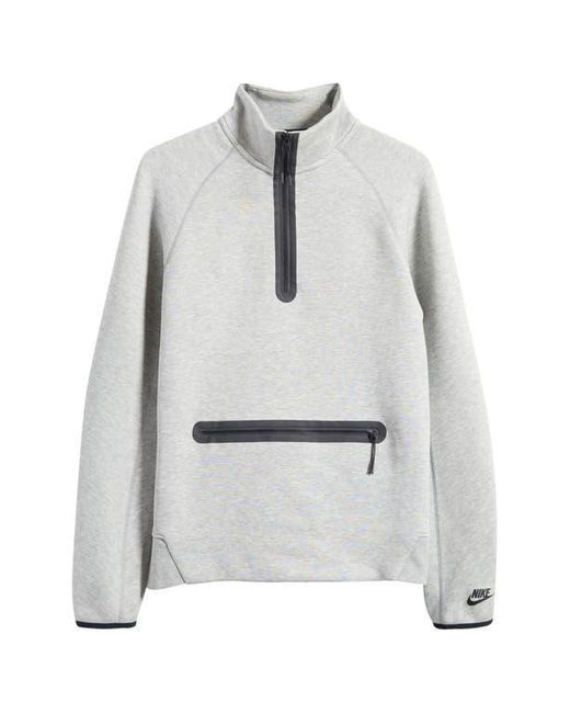 Nike Gray Tech Fleece Half Zip Pullover for men