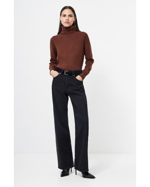 French Connection Brown Babysoft Turtleneck Sweater