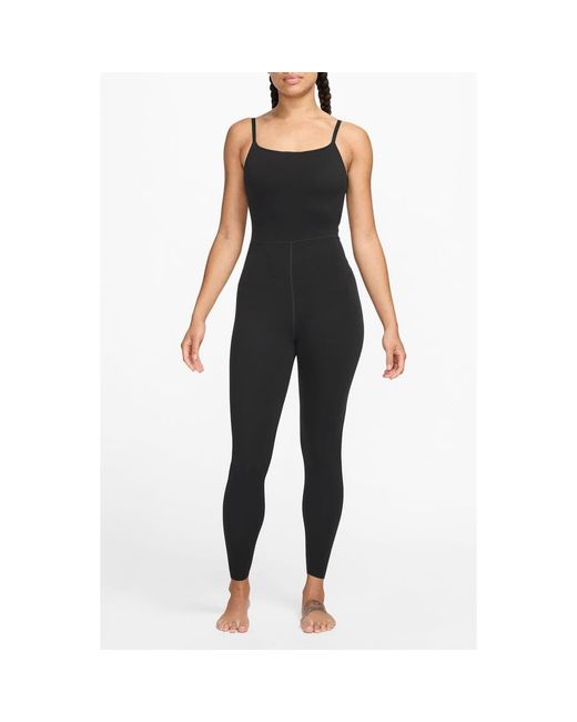 Nike Black Zenvy Dri-Fit 7/8 Bodysuit