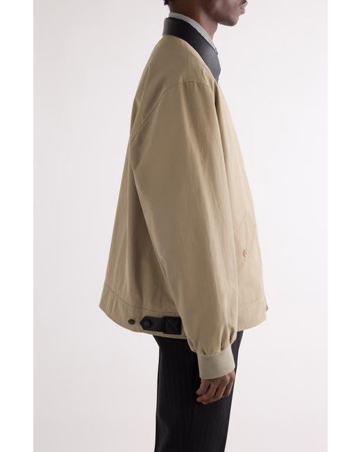 Givenchy Natural Harrington Poplin Zip Jacket for men