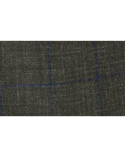 Sid Mashburn Gray Virgil No. 2 Windowpane Check Wool & Silk Blend Sport Coat for men