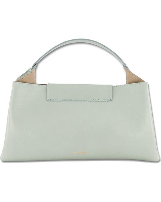 REE PROJECTS Elieze Baguette Leather Top Handle Bag in White | Lyst