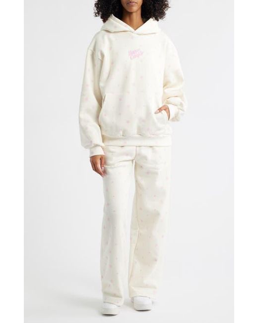 The Happy Camp3r White Flurry Core Sweatpants