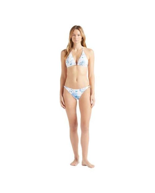 Vilebrequin Blue Mini Brief Bikini Bottom Medusa And Shells