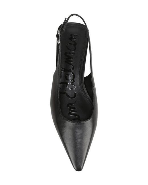 Sam Edelman Black Netty Slingback Pointed Toe Flat