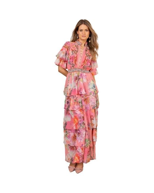 flowy maxi dresses for summer Strapless Print Boho Maxi Dress Green / S