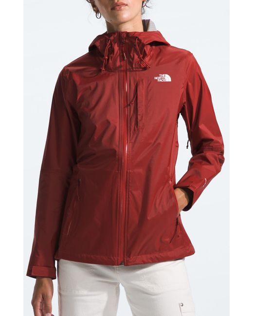 The North Face Red Alta Vista Water Repellent Hooded Jacket