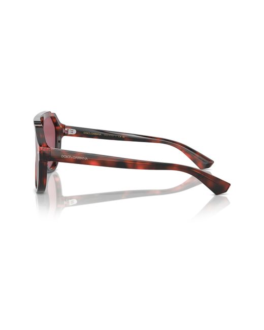 Dolce & Gabbana Red 60mm Pilot Sunglasses for men