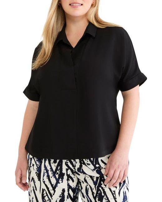 NIC+ZOE Black Devon Button-Up Shirt