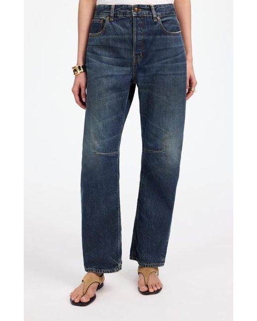 Madewell Blue The Darted Barrel Leg Jean