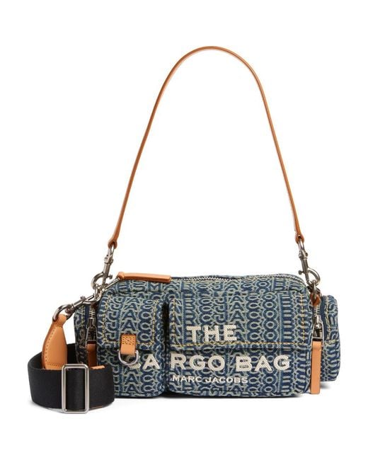 Marc Jacobs Multicolor The Cargo Monogram Denim Shoulder Bag