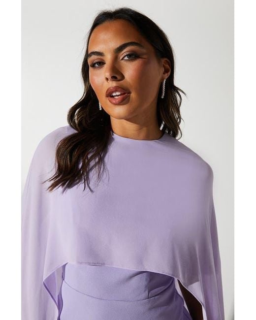 coast purple dress Coast Women's Satin Jacquard Cami Full Skirted Midi Dress in Lilac