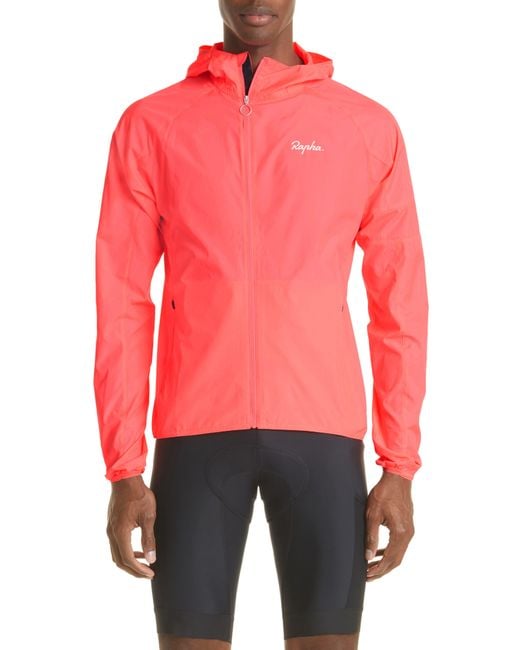 Rapha Commuter Lightweight Packable Hooded Jacket in Red for Men | Lyst
