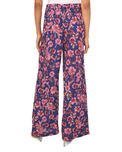 Vince Camuto Purple Floral Wide Leg Pants