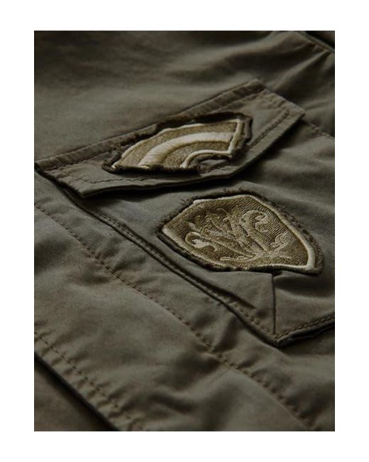 John Varvatos Green Kade Patch Field Jacket for men