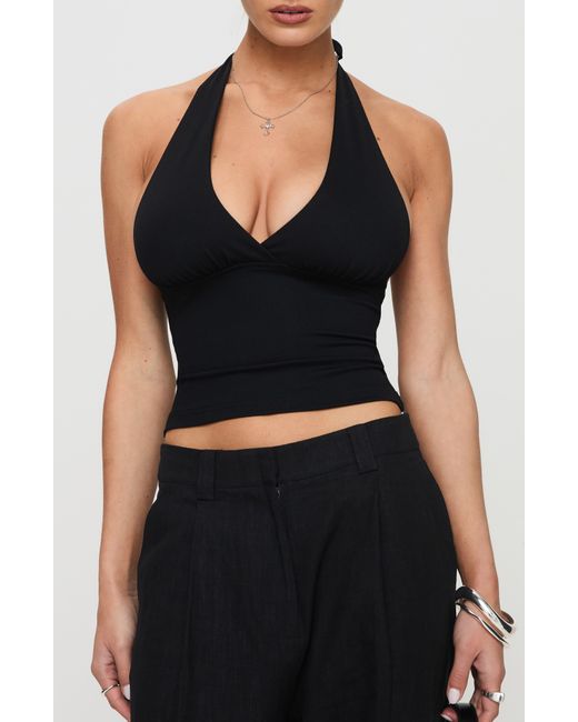 Princess Polly Black Whimsy Halter Top
