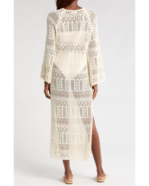 elan crochet inset cover-up dress Elan Crochet Maxi Dress Swim Cover-Up