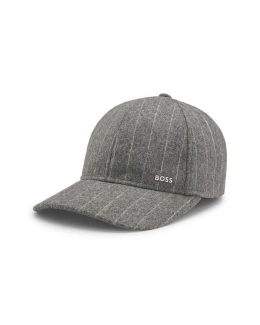 Boss Gray Zed Pinstripe Performance Baseball Cap for men