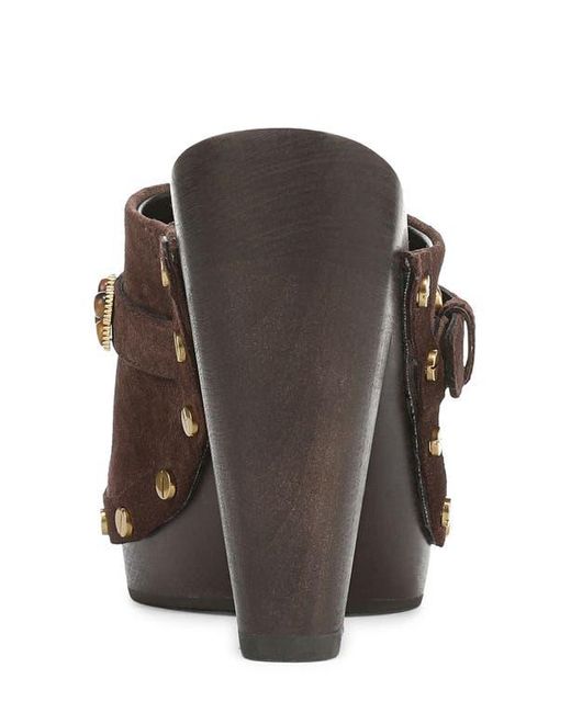 Veronica Beard Brown Giana Charms Platform Clog