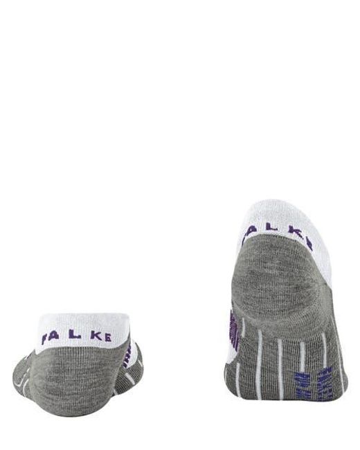 Falke Gray Ru4 Endurance Cool Invisible Running Socks