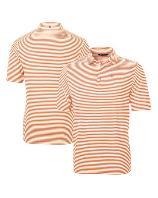 Cutter & Buck Orange Tennessee Tennessee Volunteers Alumni Logo Virtue Eco Pique Stripe Recycled Polo At Nordstrom for men