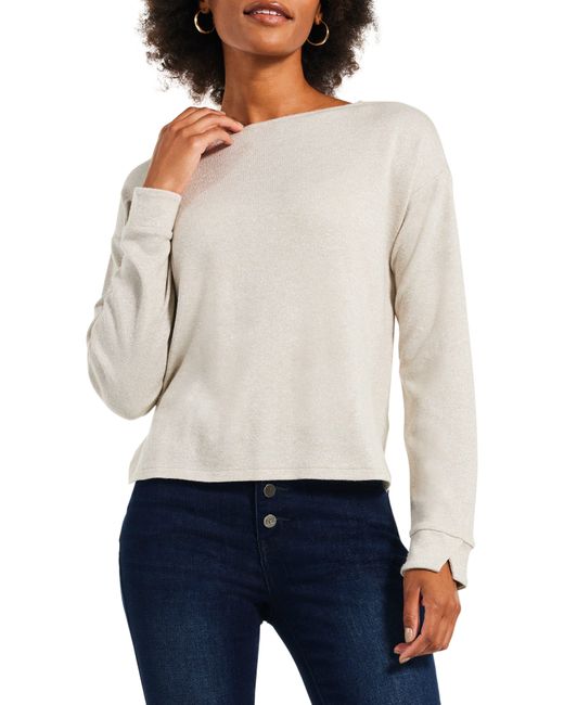 NIC+ZOE White Nic+zoe Everyday Sparkle Knit Top