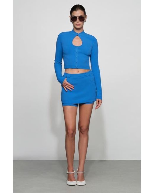 Et Ochs Blue Dev Knit Skort
