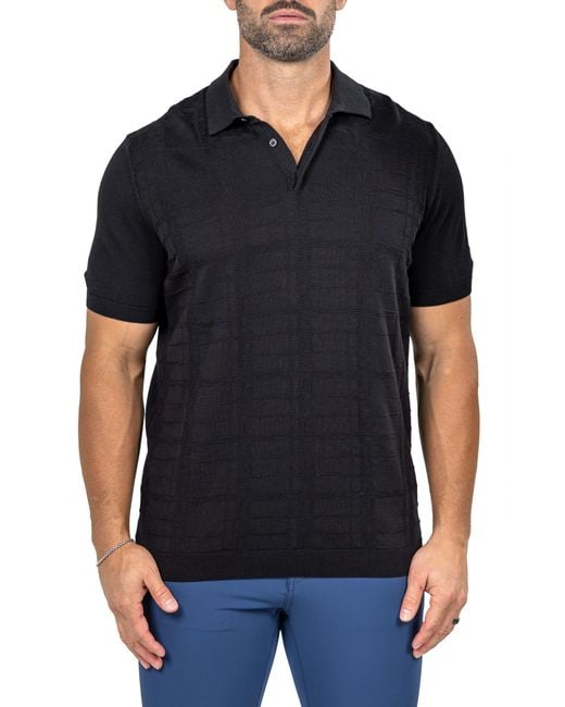 Maceoo Black Marthy Polo for men