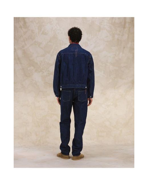 Fortela Blue Cisco Japan Rinse Denim Jacket for men