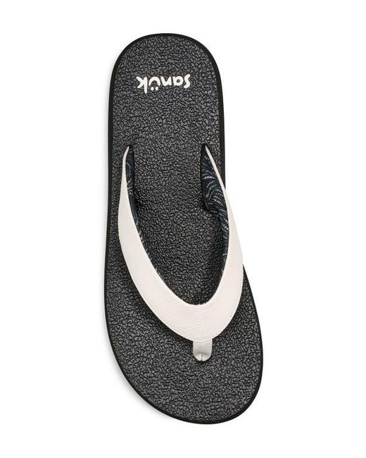 Sanuk Black Yoga Mat Ii Flip Flop