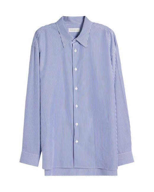 Dries Van Noten Blue Croom Stripe Button-Up Shirt for men