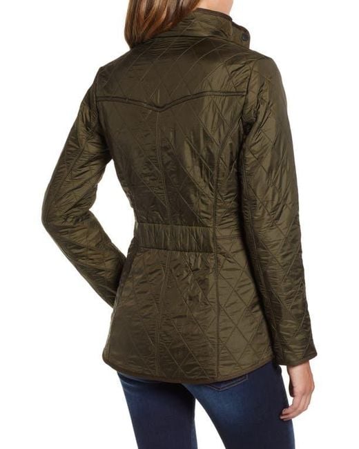 Barbour Brown Cavalry Fleece Lined Quilted Jacket