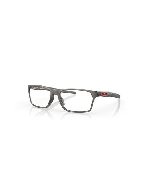 Oakley Gray 55Mm Rectangle Optical Glasses for men