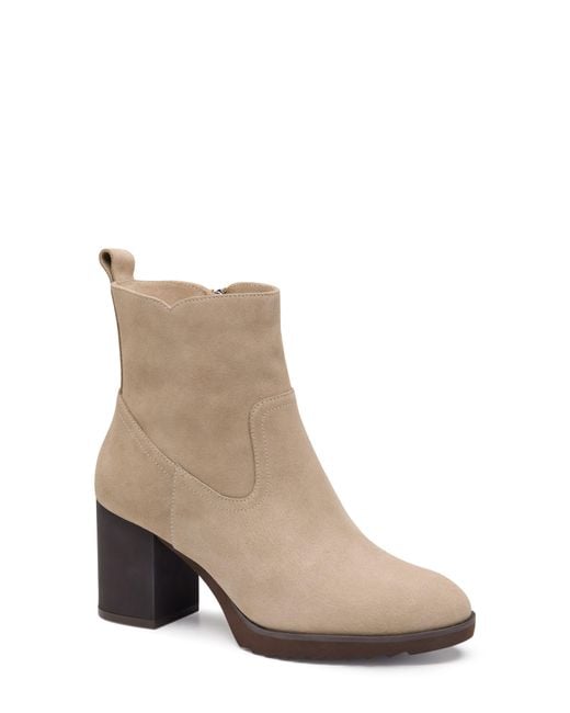 Johnston & Murphy Brown Izzie Waterproof Platform Bootie