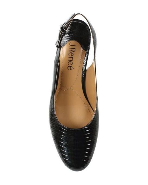 J. Reneé Black Malree Slingback Pump