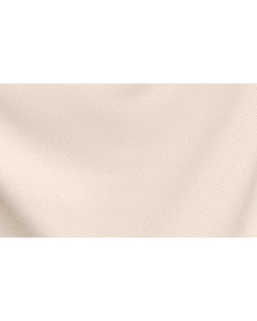 Donna Karan Natural Sheer Sleeve Cowl Neck Top