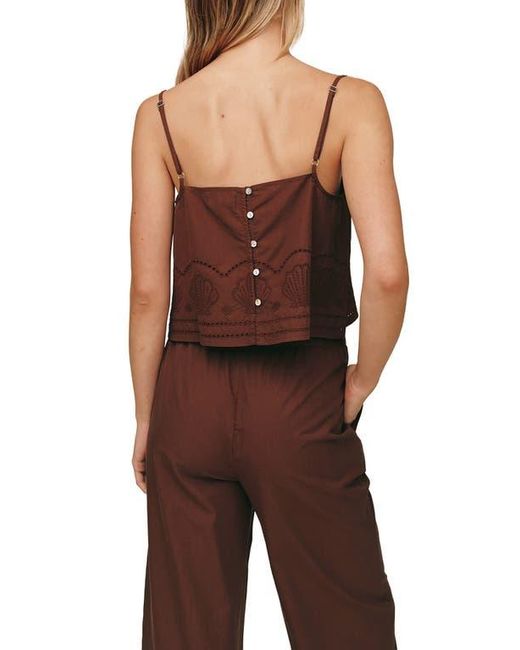 Bella Dahl Red Button Back Camisole