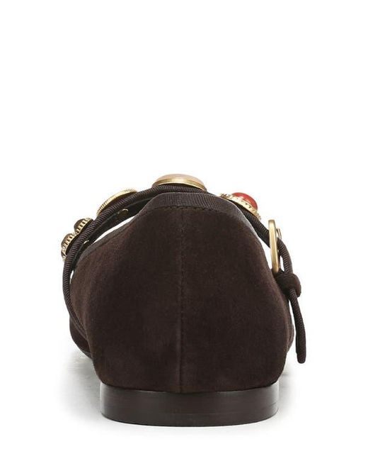 Veronica Beard Brown Selene Charms Pointed Toe Flat
