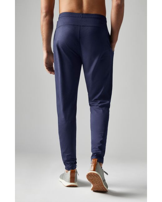 Rhone Blue Ooo Tapered Knit Pants for men