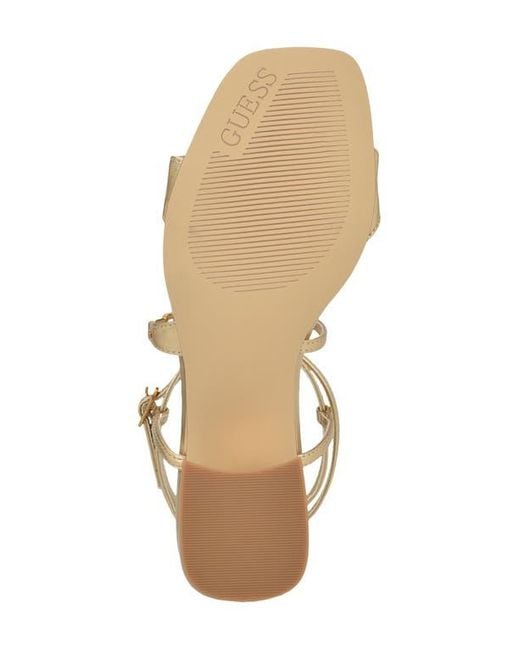 Guess Metallic Galeon Ankle Strap Sandal